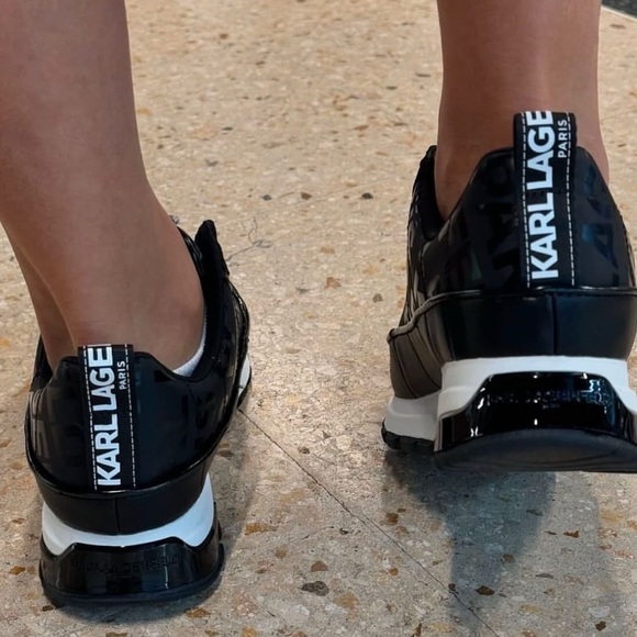 KARL LAGERFELD Women's Maylene Everyday Slip on Sneaker- Black - Picture 6 of 6